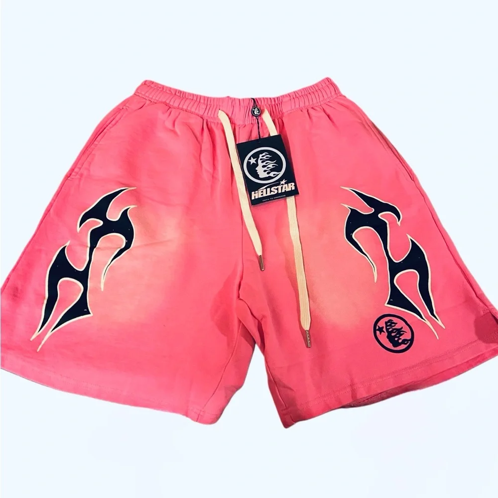 Hellstar | Shorts | Hellstar Flame Pink Shorts | Poshmark
